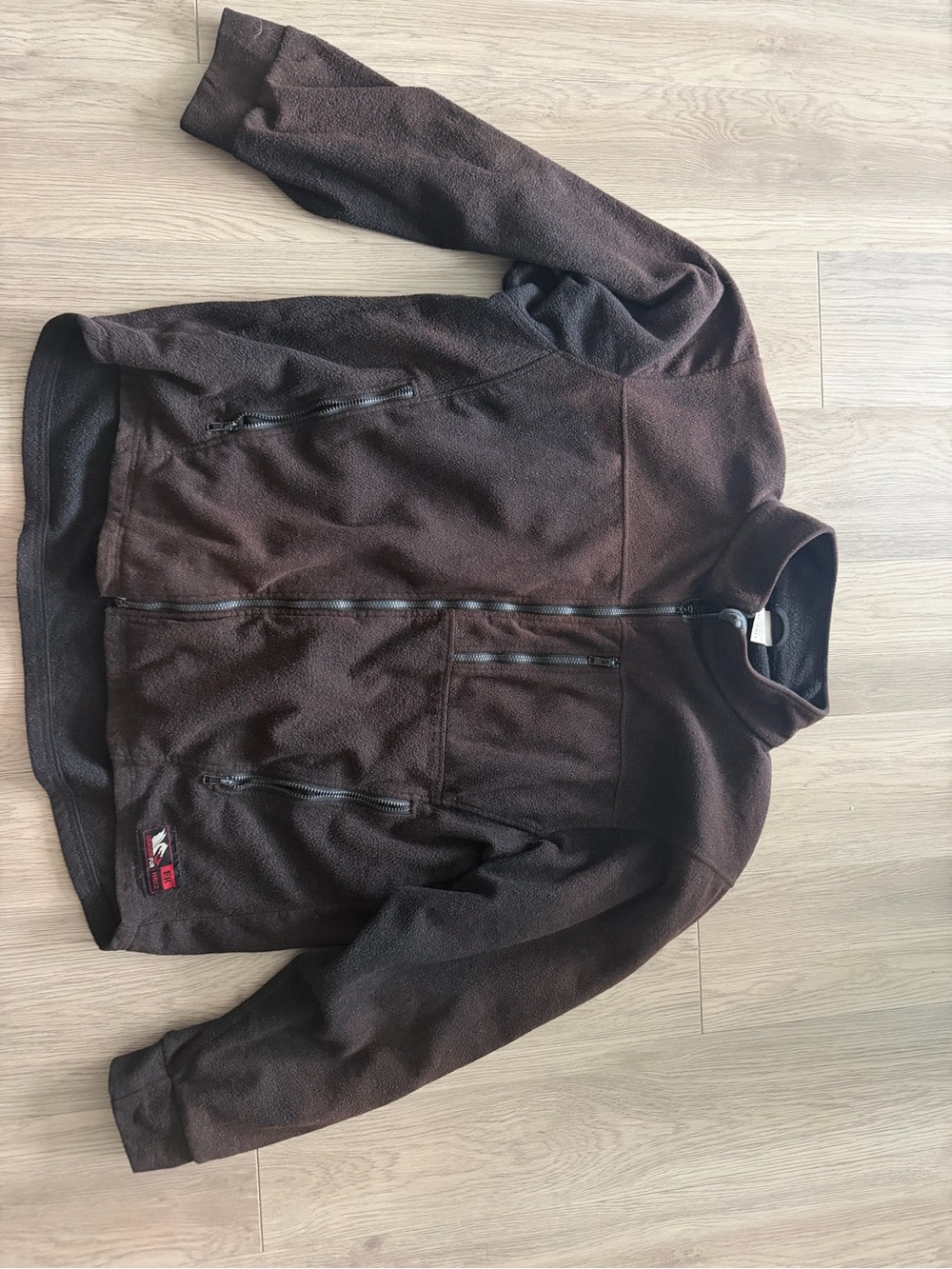 Vintage Men’s True North DragonFur (Flame Resistant) Brown Fleece Jacket